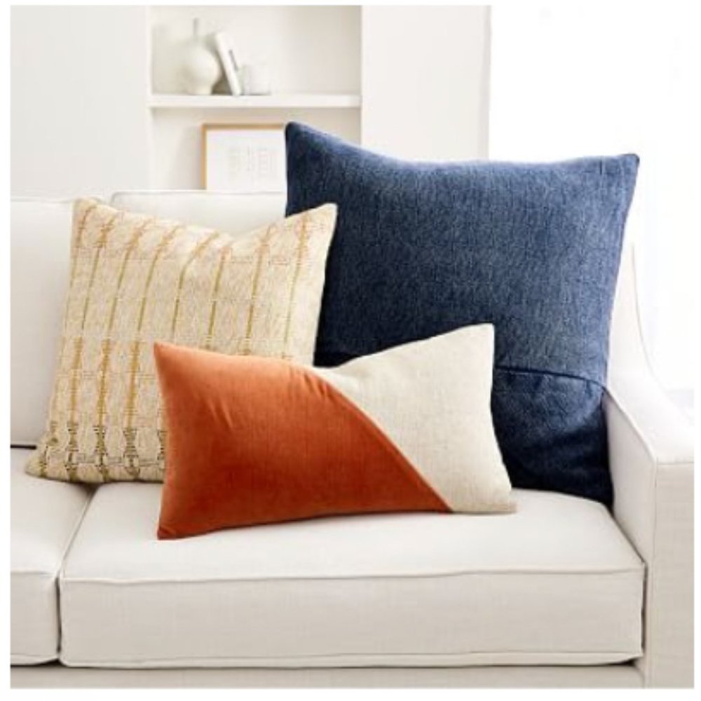 West Elm pillow cover set of 3